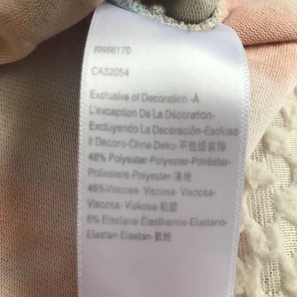 FREE PEOPLE HOODIE ☮️ Tie dyed cropped bat wing sleeves soft lightweight - Picture 5 of 8